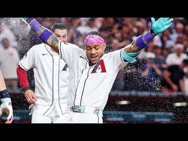BALLGAME! Ketel Marte CRUSHES a walk-off home run for the D-backs against the Dodgers! 🐍