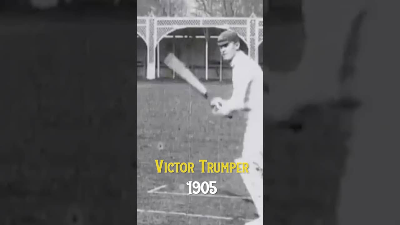 Victor Trumper Batting RARE! #cricket #shorts