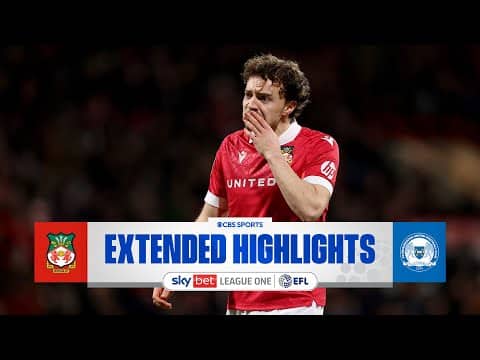 Wrexham vs. Peterborough United: Extended Highlights | EFL Trophy | CBS Sports Golazo