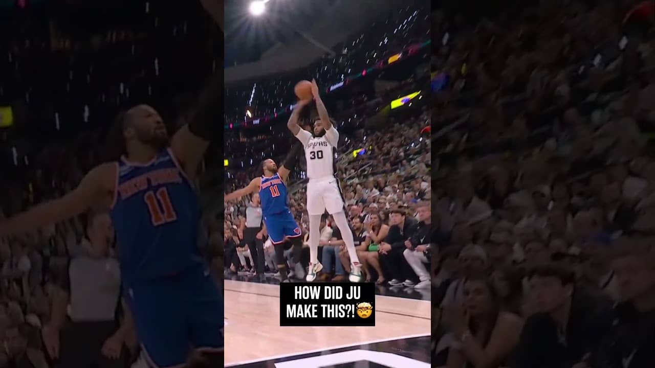 JULIAN FROM THE PARKING LOT 🤯 #JulianChampagnie #Spurs #NBA #Threepoints