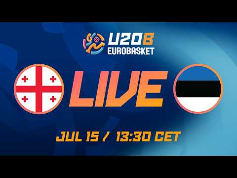 LIVE - Georgia v Estonia | FIBA U20 EuroBasket 2026 Division B | Group Phase