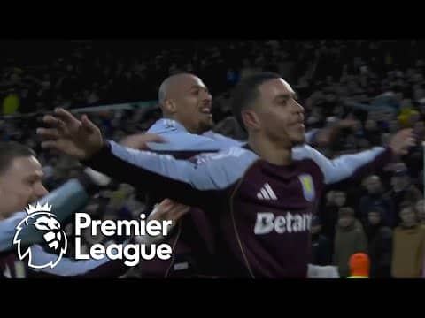 Morgan Rogers' knuckleball free-kick gives Aston Villa lead over Leeds | Premier League | NBC Sports