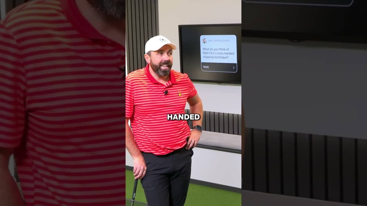 My thoughts on cross handed chipping 👀