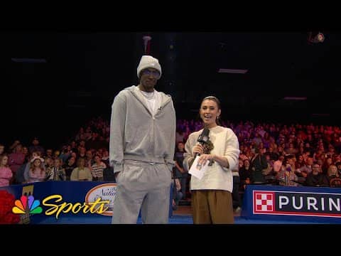 76ers' Tyrese Maxey takes on the Incredible Dog Challenge agility show | NBC Sports