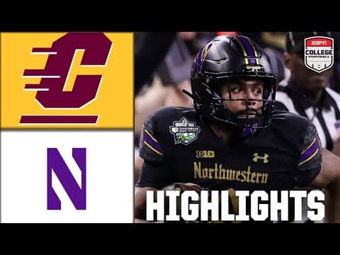 GameAbove Sports Bowl: Central Michigan vs. Northwestern | Full Game Highlights | ESPN CFB