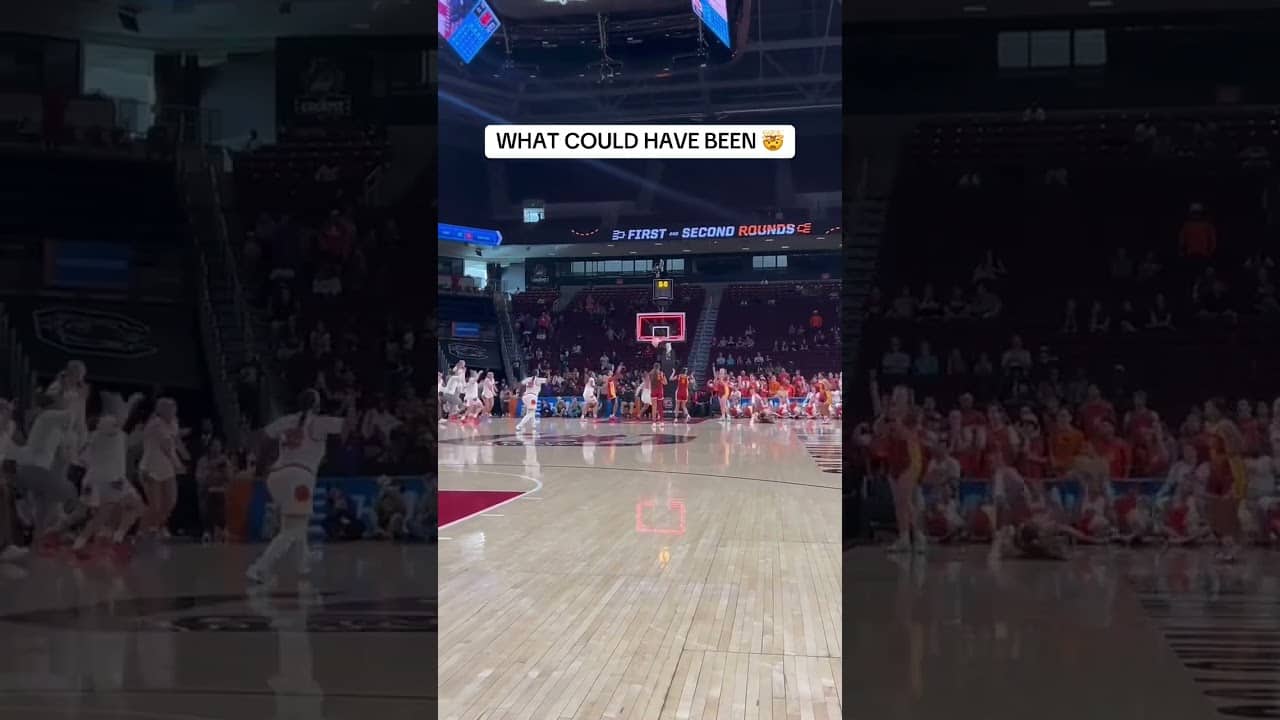 *this close* to a March Madness buzzer beater 🤏 #shorts