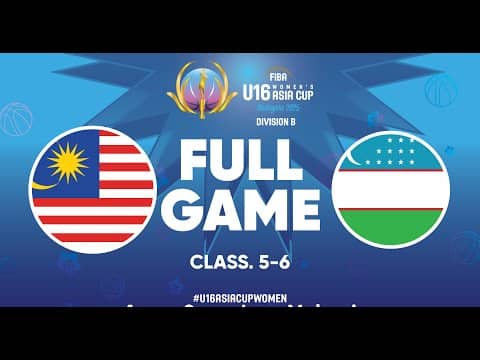 LIVE - Malaysia v Uzbekistan | FIBA U16 Women's Asia Cup 2025 - Division B | Classification 5-6