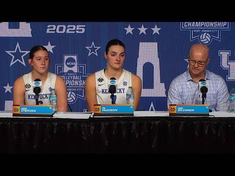 Kentucky postgame press conference: 2025 NCAA women's volleyball championship