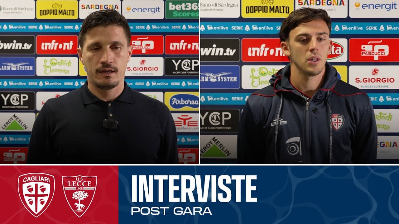Post Gara | Pisacane e Zappa dopo Cagliari-Lecce | Serie A Enilive
