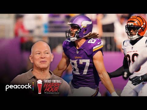TJ Hockenson a solid TE play despite Vikings QB questions | Fantasy Football Happy Hour | NFL on NBC