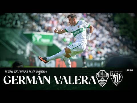 Germán Valera habla en el post partido del Elche CF - Athletic Club