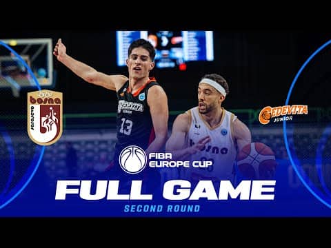 LIVE - KK Bosna BH Telecom v Cedevita Junior | FIBA Europe Cup 2025-26 | Second Round