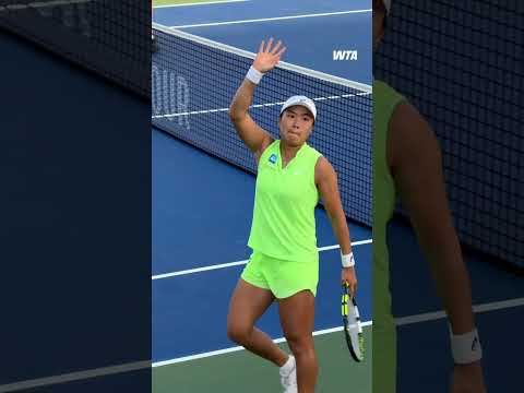 Janice Tjen secures her place in the Round of 16! 😤 #wta #tennis #sports #dubai