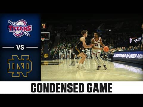 Detroit Mercy vs. Notre Dame Condensed Game | 2025-26 ACC Men's Basketball