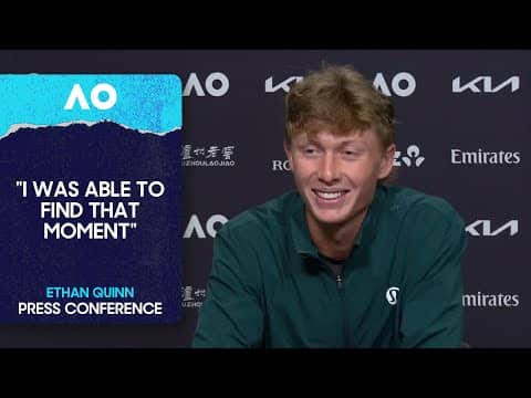 Ethan Quinn Press Conference | Australian Open 2026 Second Round