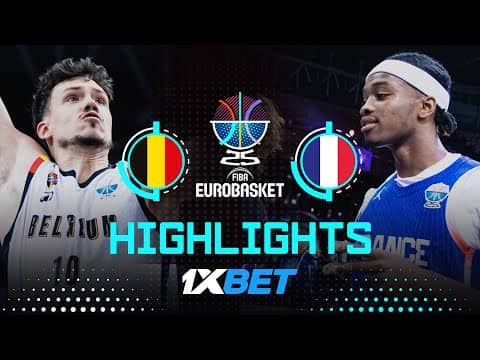 Belgium 🇧🇪 vs France 🇫🇷 | 1XBET Highlights | FIBA EuroBasket 2025