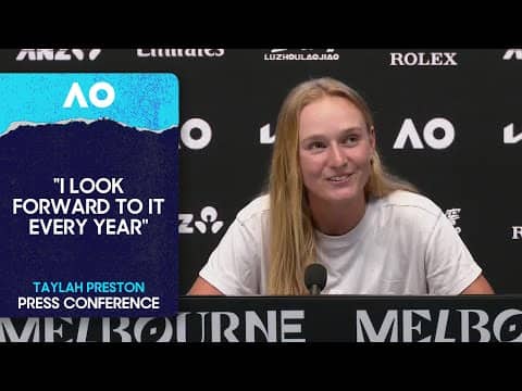 Taylah Preston Press Conference | Australian Open 2026 First Round