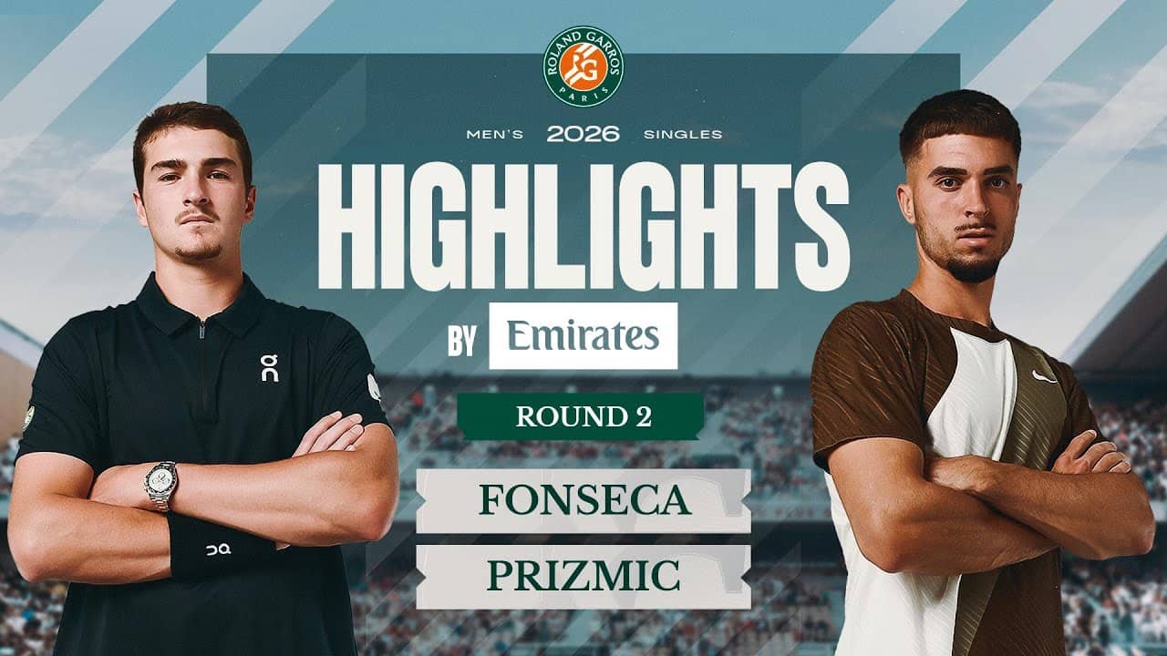 Joao Fonseca vs Dino Prizmic | Round 2 | Highlights by Emirates | Roland-Garros 2026