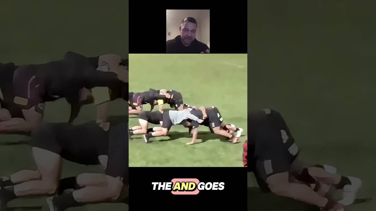 Scrum Connection and Timing - North South 2v2 Mini Unit Drill