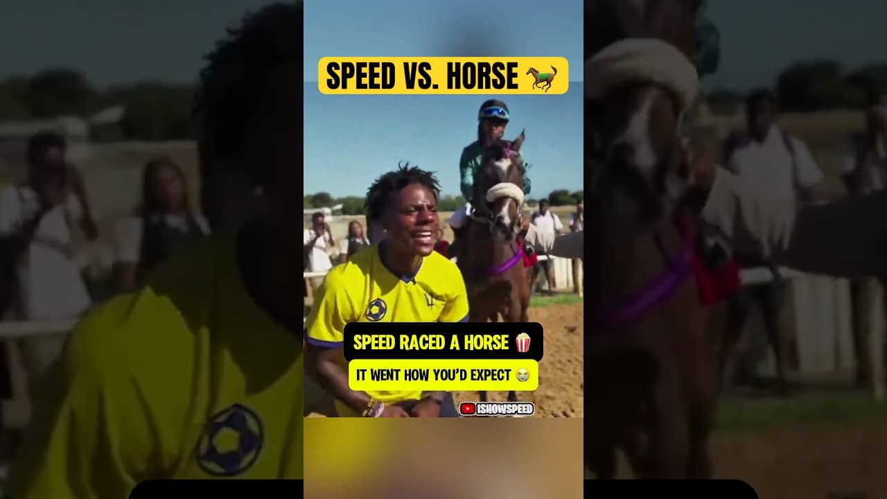 Speed raced a horse 🤯🔥