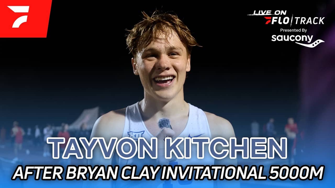 Tayvon Kitchen After Setting New BYU 5000m Record