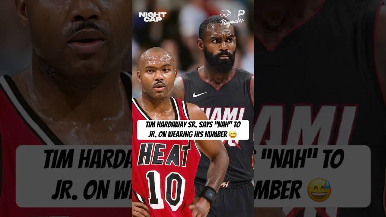 Tim Hardaway had to let Jr. know that he better look elsewhere for a number to wear 😅😂 #Nightcap