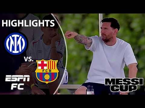 DOMINATION 🍿 Inter Milan vs. Barcelona | Messi Cup Highlights | ESPN FC