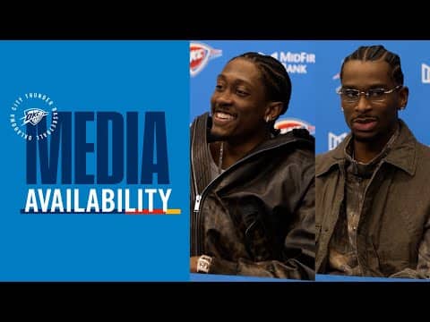 SGA and Jalen Williams on tonight's offensive comeback |  Postgame Media | January 11, 2026