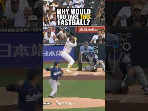 Why would you take this fastball? Yoshinobu Yamamoto shows why.