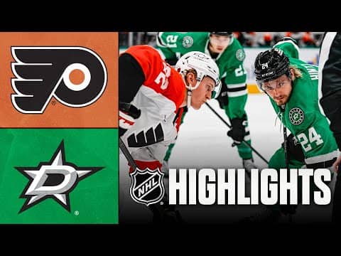 NHL Highlights | Flyers vs. Stars | November 15, 2025