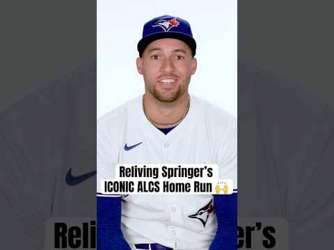 George Springer takes us through a moment that made us all JUMP 😌 #Toronto #BlueJays