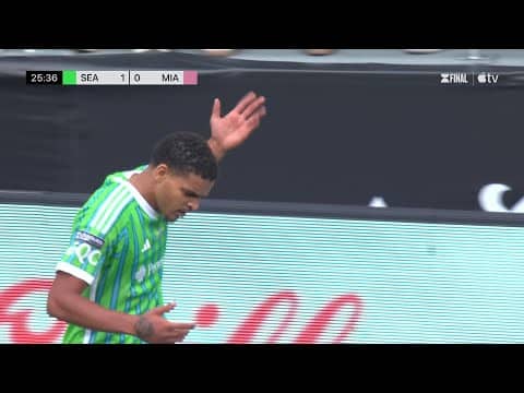 Osaze De Rosario BIG TIME HEADER Gives Seattle Sounders the Lead in Leagues Cup Final!