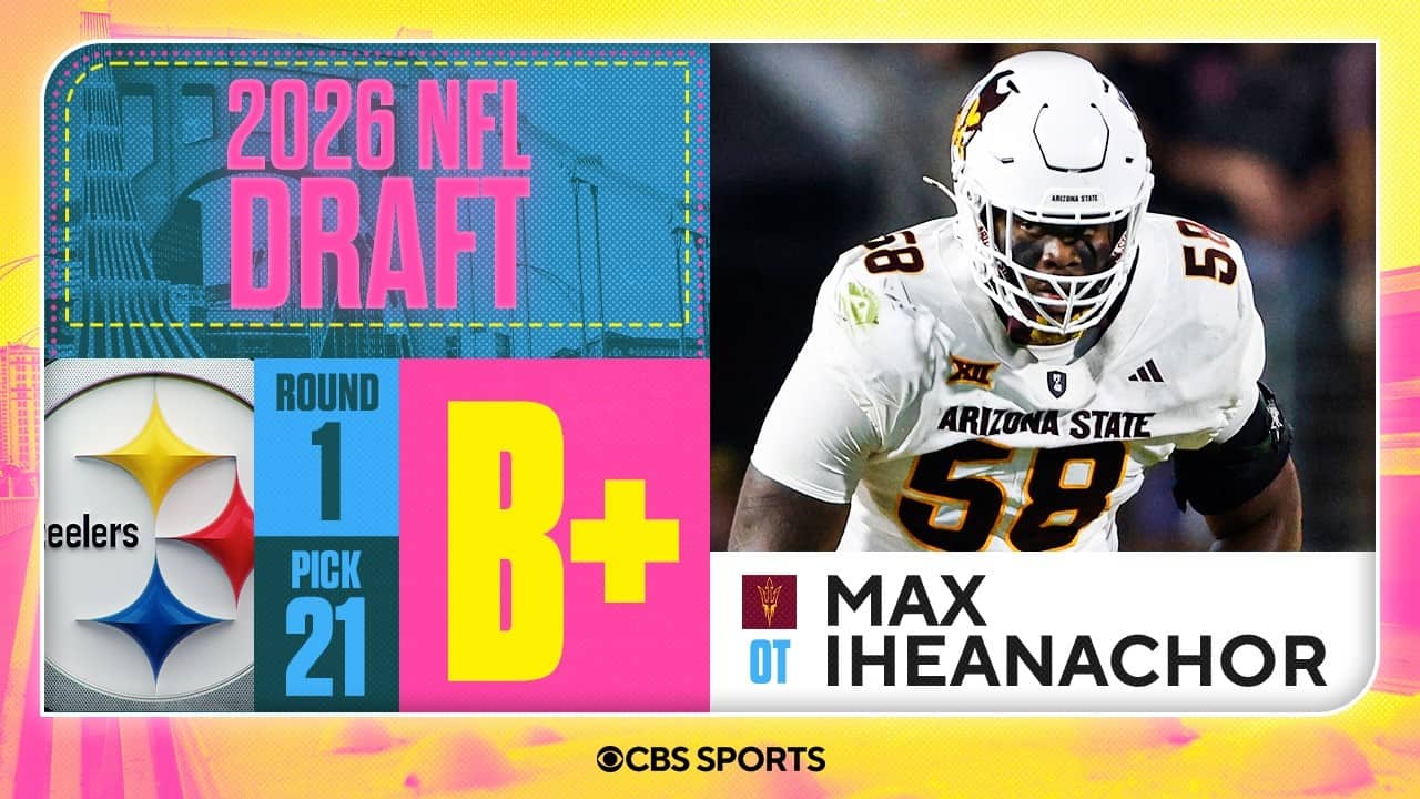 Steelers select Max Iheanachor No. 21 overall | 2026 NFL Draft Grades & Reaction
