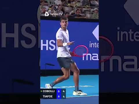 Flavio Cobolli threads the needle 🪡