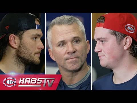Roy, St-Louis + more Habs address the media at practice | FULL PRESS CONFERENCES