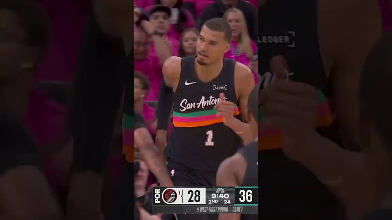 THROW IT DOWN! 🔨 #Spurs #NBA #victorwembanyama