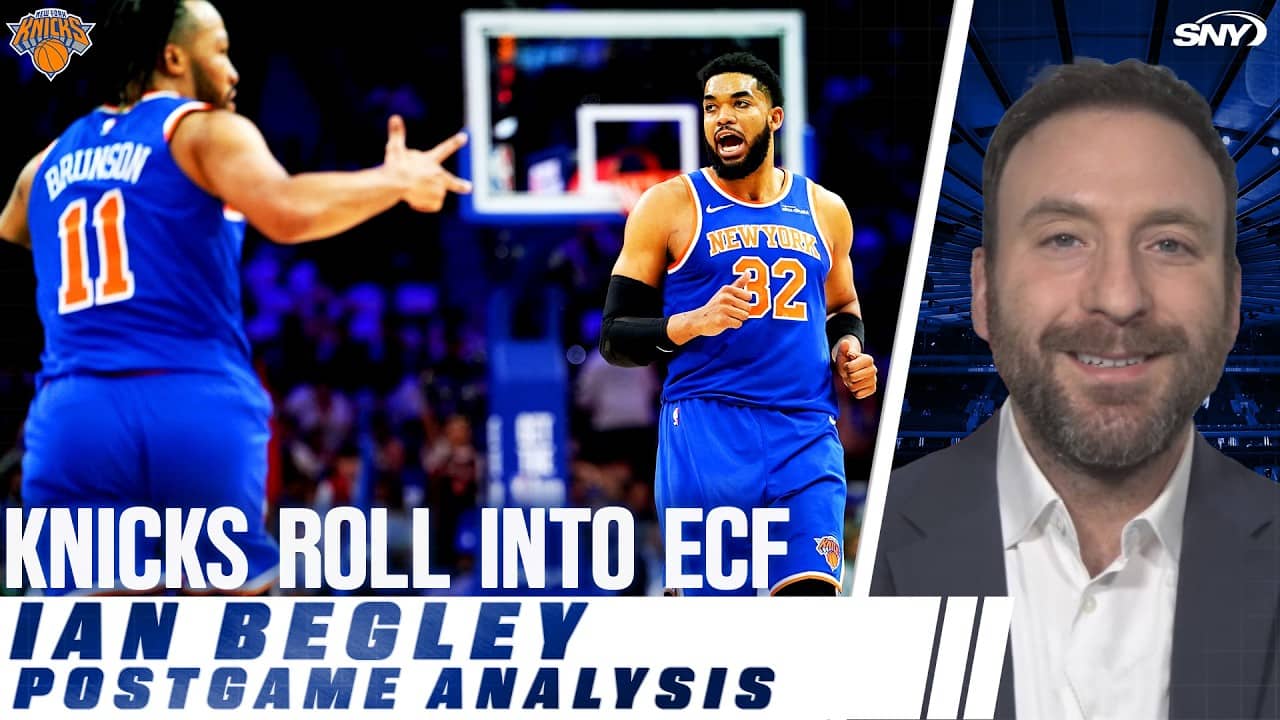 Ian Begley breaks down Knicks’ sweep of 76ers, what’s next in Eastern Conference Finals | SportsNite