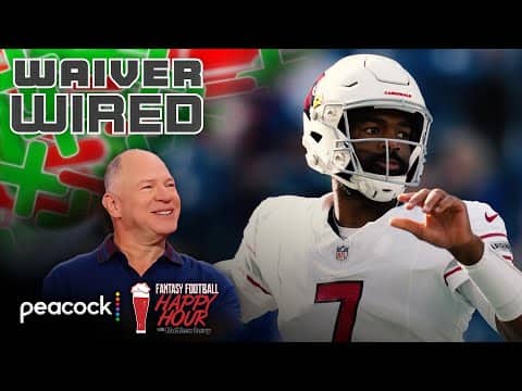 Jacoby Brissett emerges as priority waiver wire QB target | Fantasy Football Happy Hour | NFL on NBC