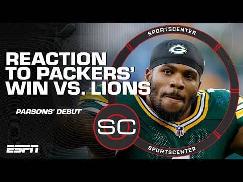 'I couldn't be more happy' - Micah Parsons after win vs. Lions in Packers debut | SportsCenter