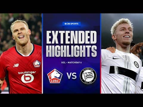Lille vs. Sturm Graz: Extended Highlights | UCL League Phase MD 6 | CBS Sports