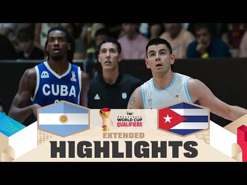 Argentina 🇦🇷 v Cuba 🇨🇺 | Extended Highlights | FIBA Basketball World Cup 2027 Americas