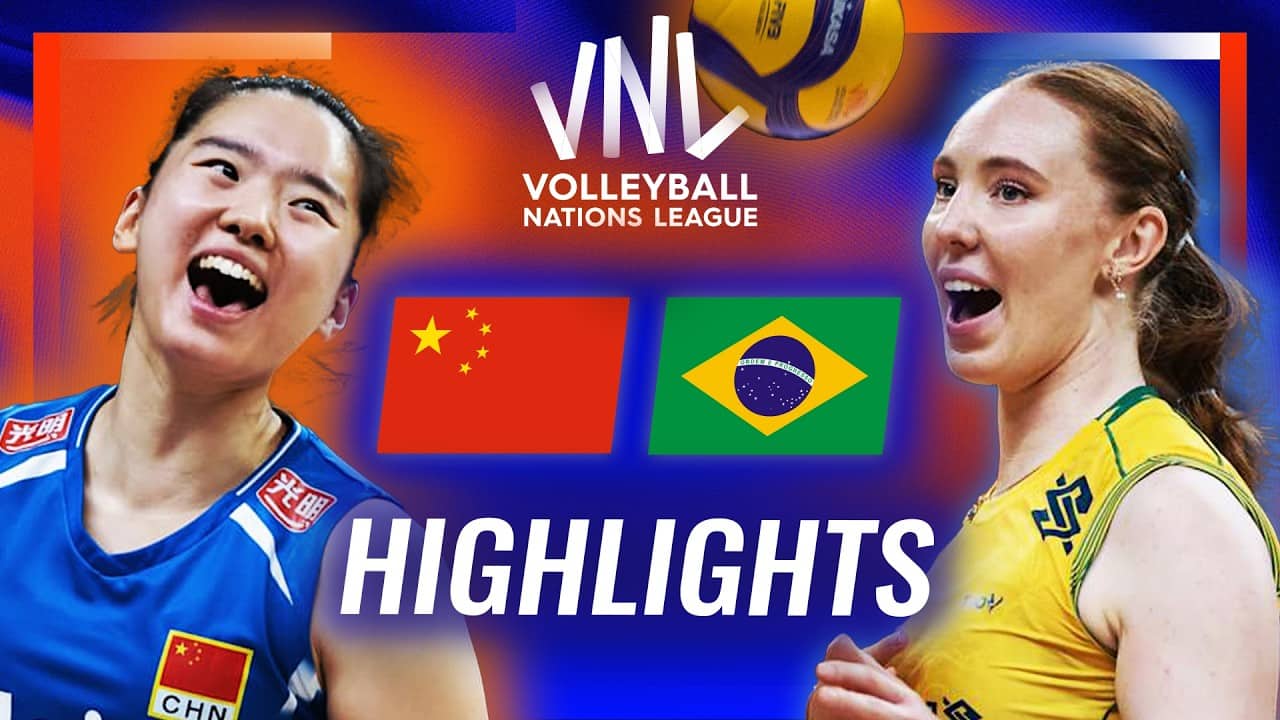 China 🇨🇳 vs. Brazil 🇧🇷 - Highlights | Women's VNL 2026
