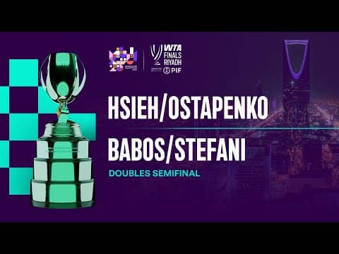 Babos/Stefani vs. Hsieh/Ostapenko | WTA Finals Semifinal | WTA Match Highlights