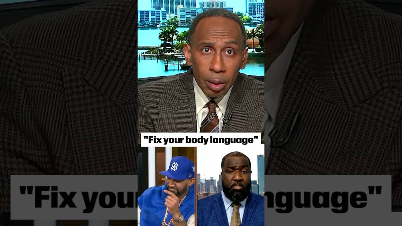 Stephen A.'s body language said it all 🤣