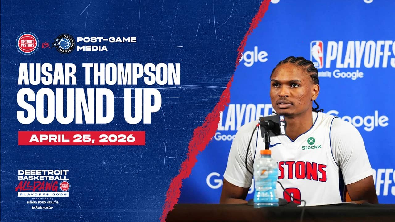 Post-Game Press Conference: Ausar Thompson | Pistons vs. Magic | 04.25.26