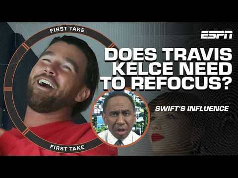 Can Taylor Swift INFLUENCE Travis Kelce to get his head BACK IN THE GAME? 👀 | First Take