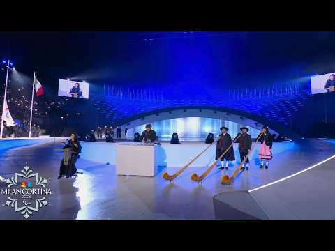 Paralympic Anthem rings out at Milan Cortina Opening Ceremony | Winter Paralympics 2026