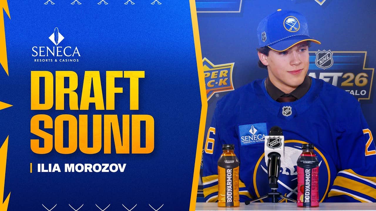 "Really Happy To Join The Sabres" | Ilia Morozov Drafted By The Buffalo Sabres | 2026 NHL Draft