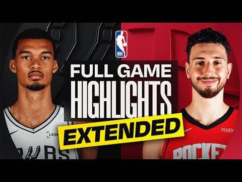 EXTENDED: SPURS at ROCKETS | FULL GAME HIGHLIGHTS | January 20, 2026