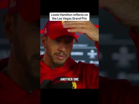 Lewis Hamilton after finishing the Las Vegas Grand Prix